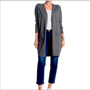 Sweet Romeo Cardigan Sweater Charcoal Gray Medium NWT